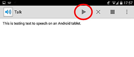 Text to speech - Android 2